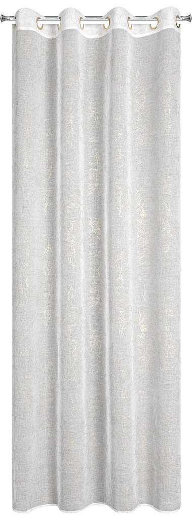 ZÁCLONA NA KRÚŽKOCH ANITA 140X250 CM BIELA