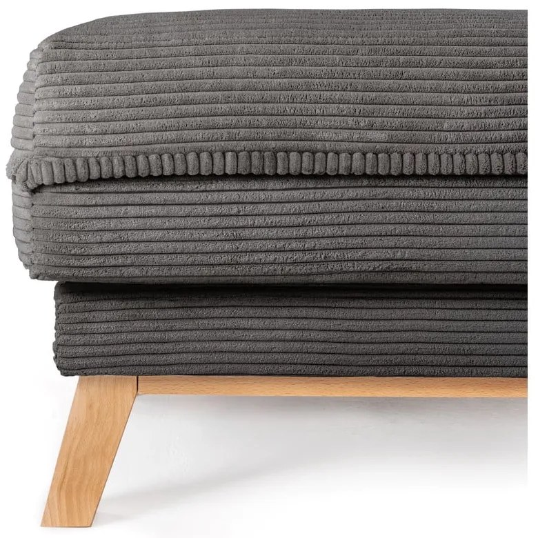 Sivá menčestrová podnožka Tori – Bonami Selection