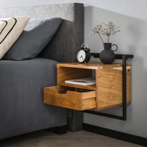 Nočný stolík 25-96 Air Drevo Acacia  - Komfort-nábytok