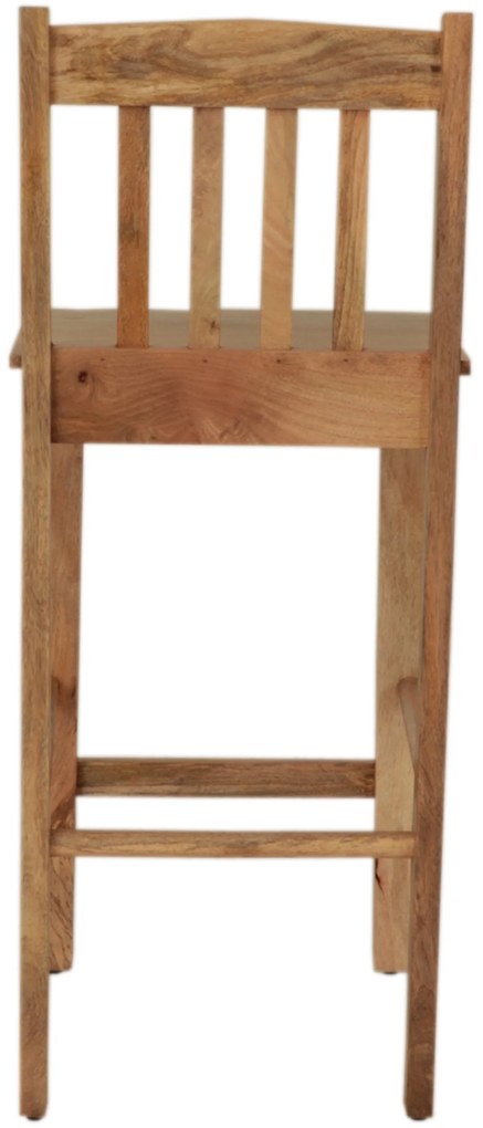 furniture-nabytek.cz - Barová židle s opěrkou z mangového dřeva