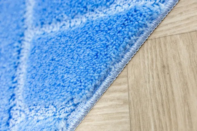 Kúpeľňový koberček Lotus modrý, tehla