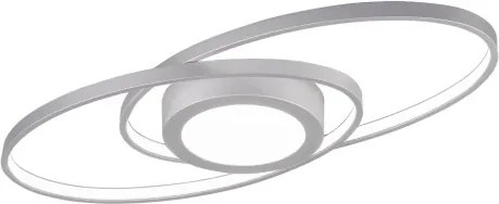 Stropné LED osvetlenie Galaxy, titánová šedá, oválne%
