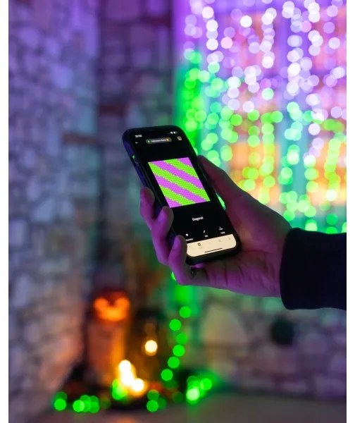 Twinkly TWS250SPP-TEU - LED RGBW Vonkajšia vianočná reťaz 250xLED 23,5m IP44 Wi-Fi