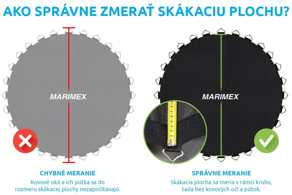 Marimex | Náhradná skákacia plocha pre trampolínu Marimex 396 cm - 80 pružín / priemer 345 cm | 19000564