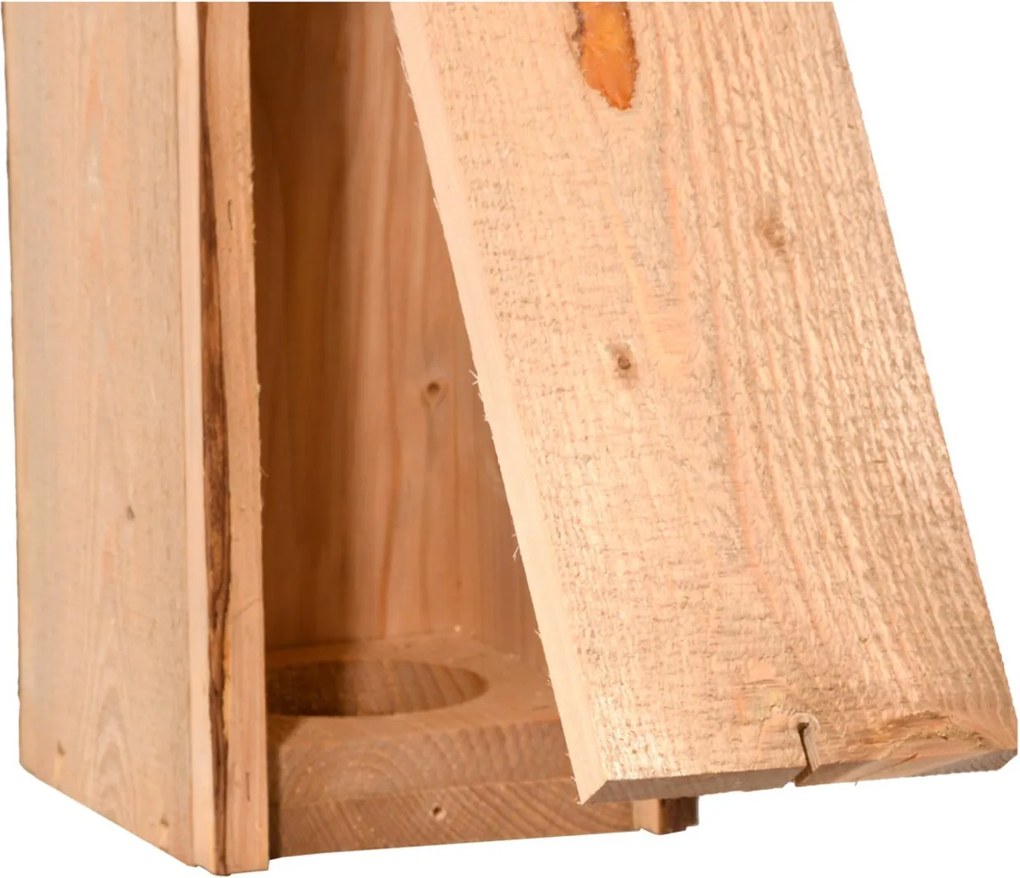 Búdka pre ďatľa Smart, 53,5x18x22 cm, drevo, hnedá