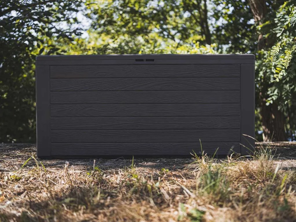 Záhradný box WOODEBOX 280 l - tmavohnedá 116 cm PRMBWL280-440U