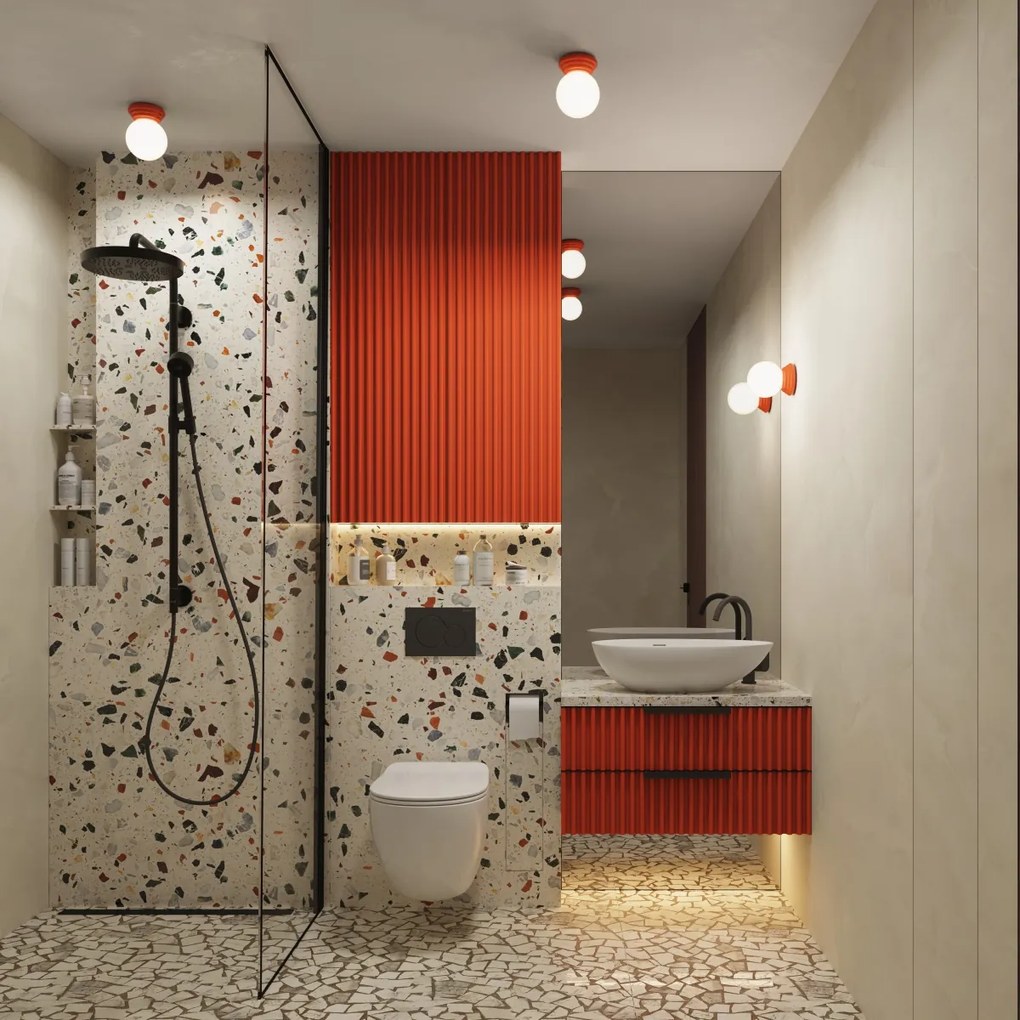 Nástenné svietidlo Zori, 1x biele sklenené tienidlo, p