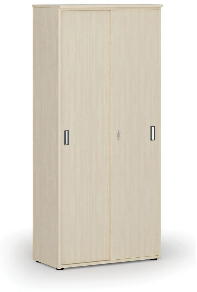 Skriňa so zasúvacími dverami PRIMO WOOD, 1781 x 800 x 420 mm, breza