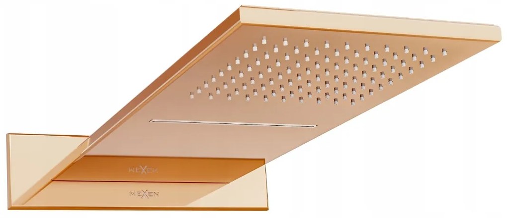 Sprchová dažďová hlavica MEXEN WATERFALL slim s funkciou vodopádu - rose gold, 79190-60