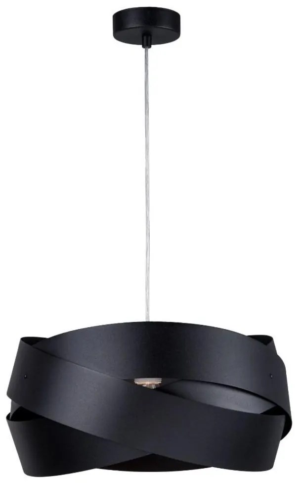 Zuma Line 1114 - Luster na lanku TORNADO 1xE27/40W/230V čierna
