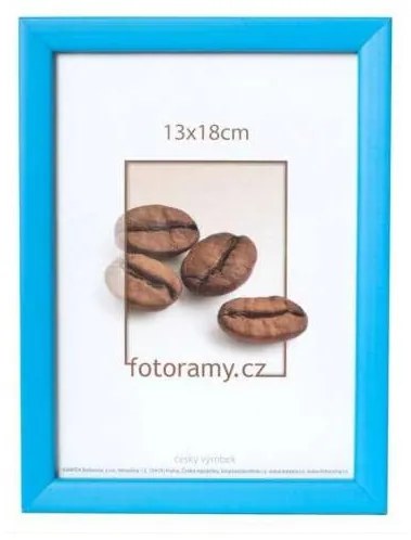 Dřevěný fotorámeček DR0C2 13x18 modrý