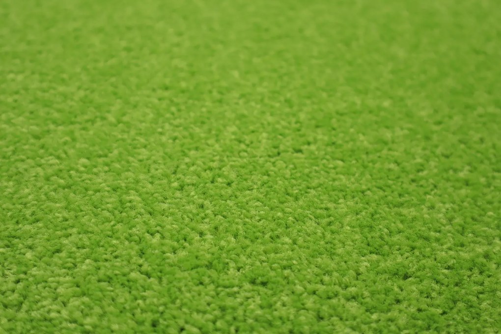 Vopi, Kusový koberec Eton zelený 41 kruh, 200x200 (priemer) kruh, zelená, obývacia izba