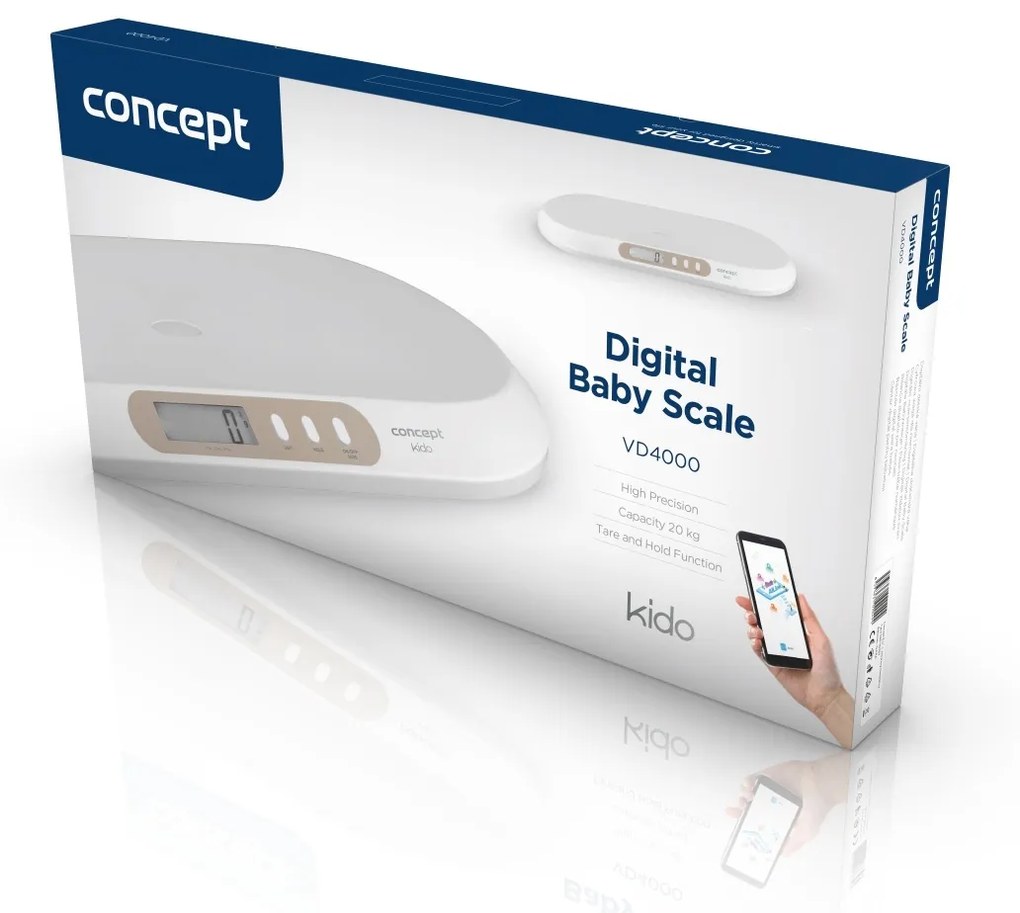 Concept VD4000 digitálna detská váha s aplikáciou KIDO