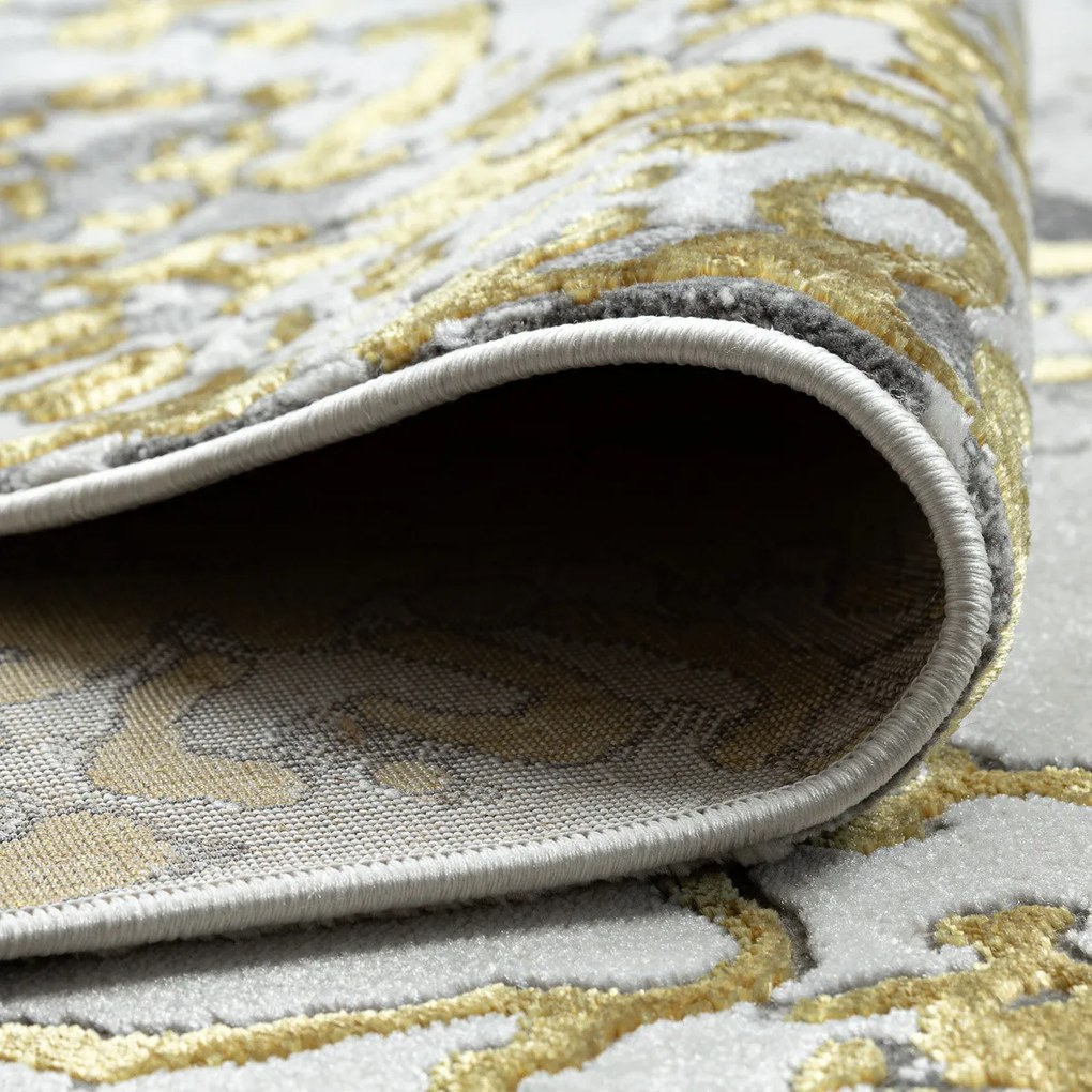 Dywany Łuszczów, Kusový koberec Allure 1961 gold/white, 160x220, žltá, kancelária