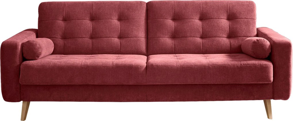 XXXLutz ROZKLADACIA POHOVKA, textil, kompozitné drevo, bobuľová MID.YOU - Sedačky - 002220030910