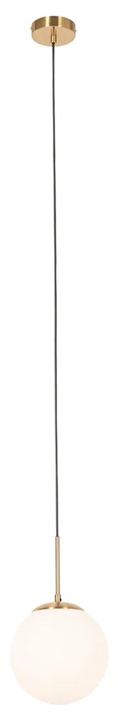 Inteligentné závesné svietidlo zlaté s opálovým sklom vrátane Wifi P45 - Flore