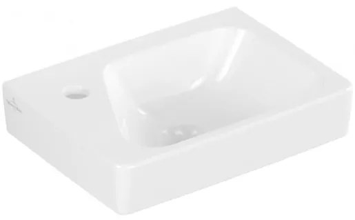 V& B Architectura umývátko 360x260mm s přepadem, pravé, alpská bílá 43853601