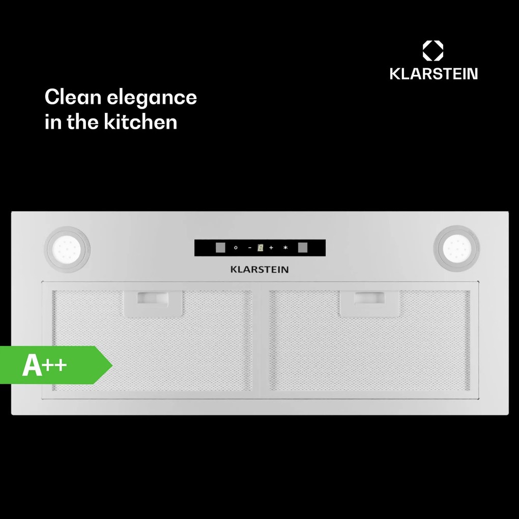 Klarstein Paolo 72 vstavaný Digestor 72 cm 520 m³/h LED Touch A++