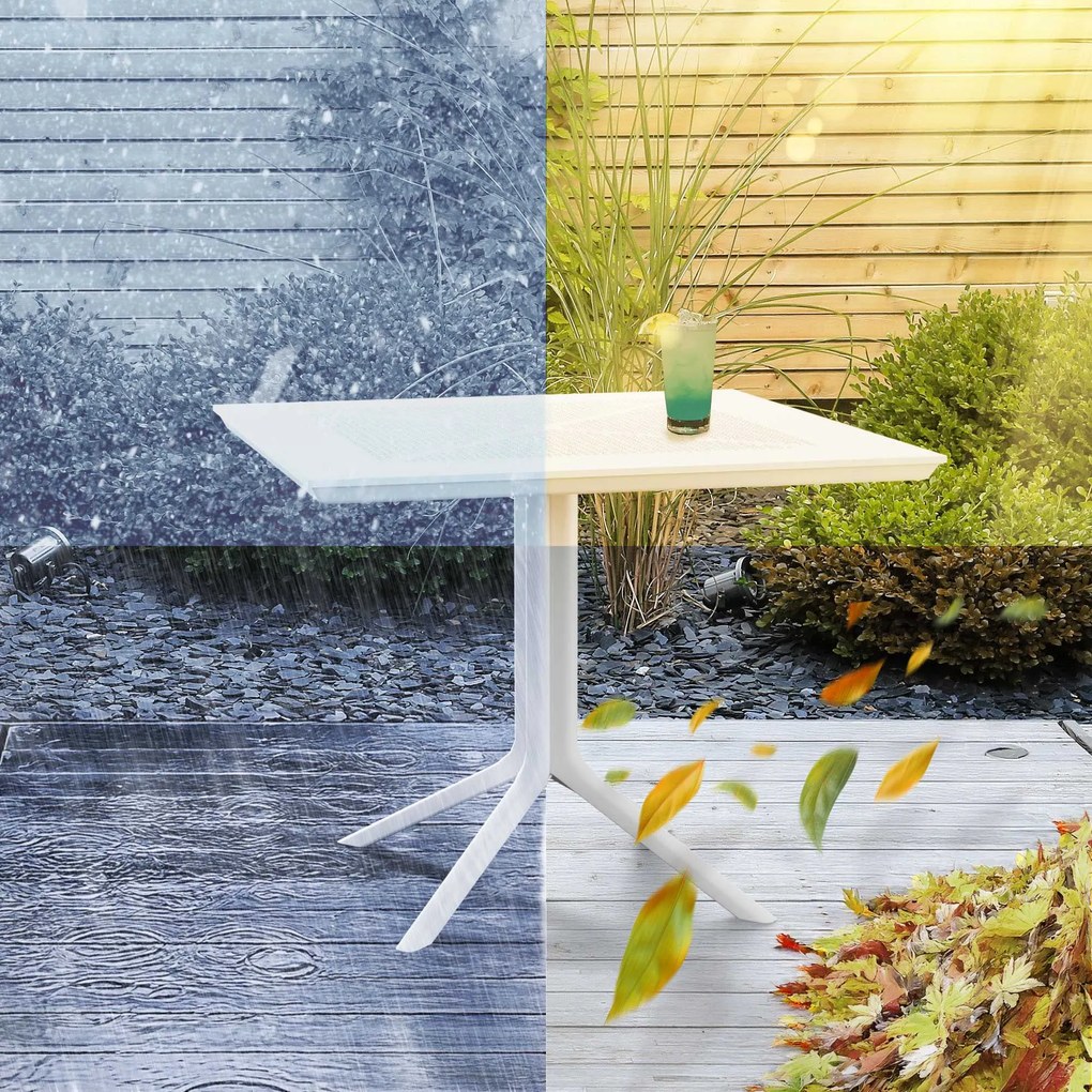 Stôl Lenval 80x80 cm - biela