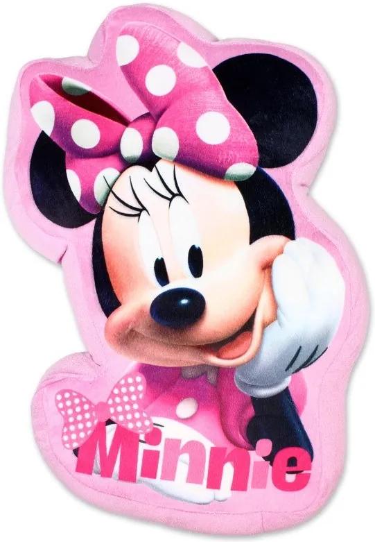 Setino · Tvarovaný 3D vankúšik Minnie Mouse • Disney - 37 x 29 cm