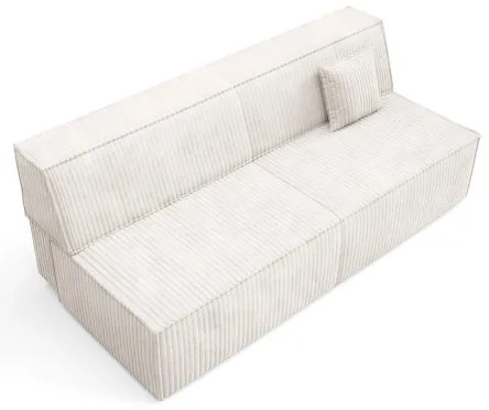 Rozkladacia trojmiestna pohovka s úložným priestorom TERAMO, béžová