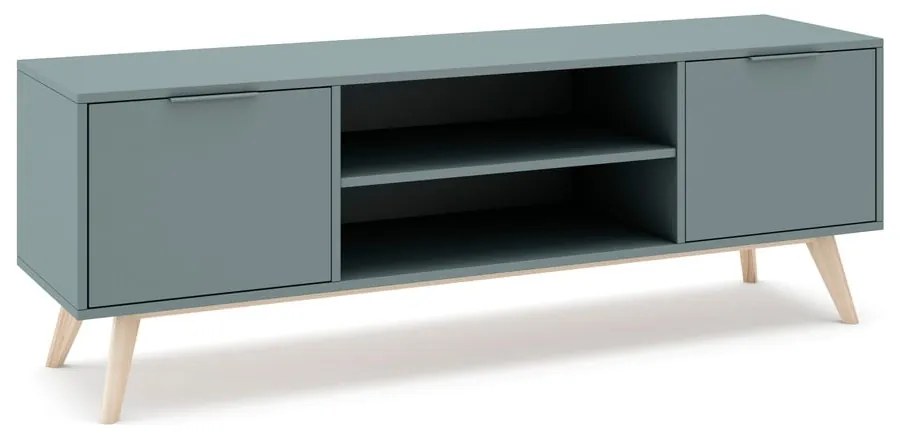 TV stolík sivozelený 140x53x40 cm Pisco – Marckeric