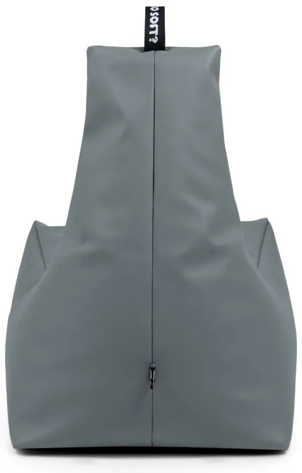 Sivý detský sedací vak z imitácie kože Icy M – So Soft?