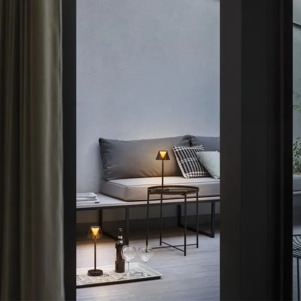 Ideal Lux - LED stmievateľná dotyková lampa LOLITA LED/2,8W/5V IP54 hnedá