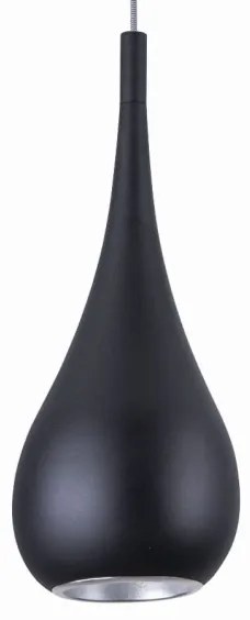 MAXLIGHT P0233 - Luster na lanku DROP 1xE27/40W/230V pr. 20 cm čierna