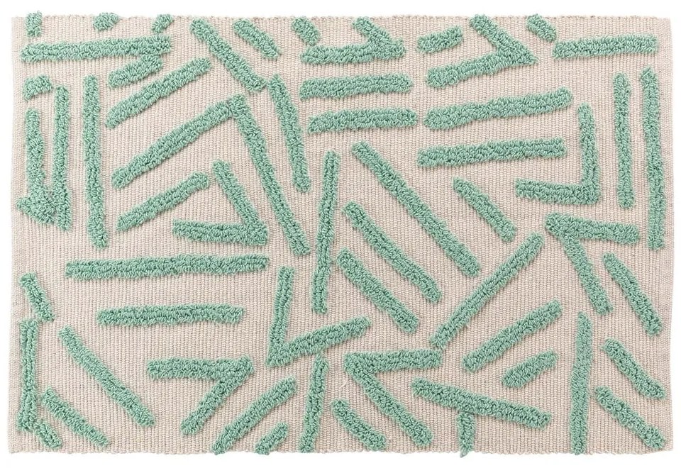 Prateľný koberec v mentolovo-krémovej farbe 60x90 cm Athena – douceur d'intérieur