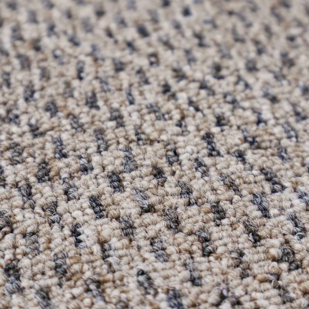 Timzo, Metrážny koberec Rubin 2113 l. beige, na mieru, šíře 4m, béžová, ab (mriežka), chodba / predsieň