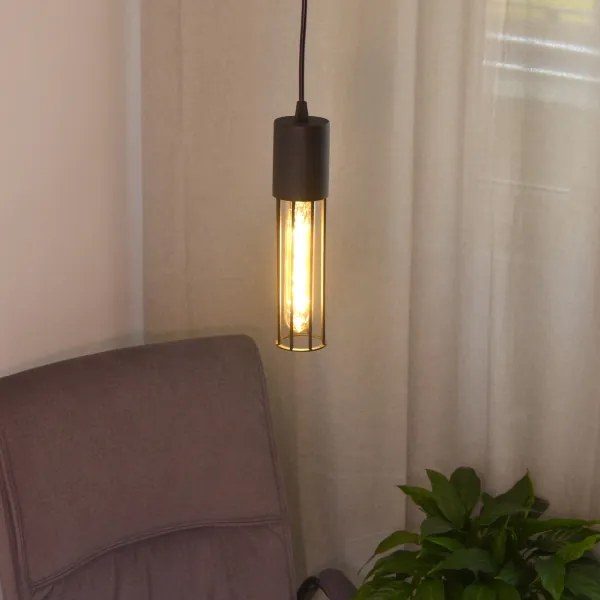 Luster na lanku MELODY 1xE27/15W/230V čierna