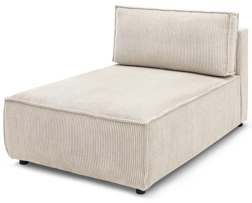 Krémovobiely menčestrový modul pohovky (variabilný) Nihad modular – Bobochic Paris