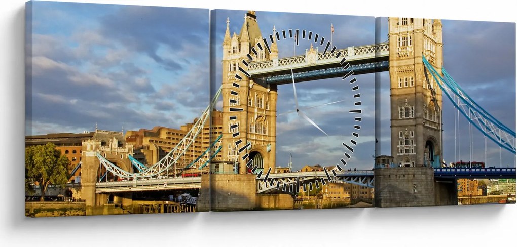 Obraz - Tower Bridge (s hodinami) (90x30 cm)