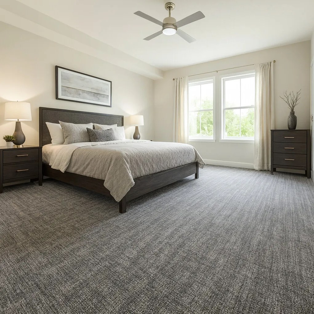 Metrážny koberec Ocean 38790 Grey, na mieru, šíře 4m, šedá, filc, obývacia izba, Spoltex