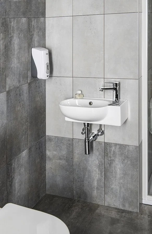 Sapho Sapho, YUMO keramické umývadlo rohové 45x28cm, biela, 3045