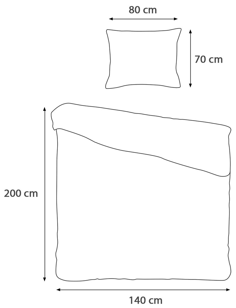 SATÉNOVÉ OBLIEČKY SATYNLOVE EXCLUSIVE CIZGILI 140X200 CM, 1KS 70X80 CM SIVÉ