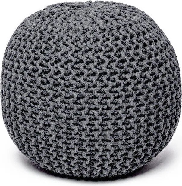 Tmavosivý puf na sedenie Bonami Essentials Jagger