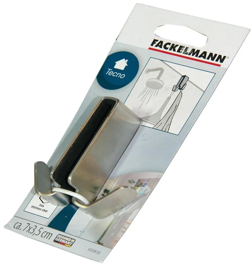 Dvojstranný háčik na sprchové dvere Inox 61238