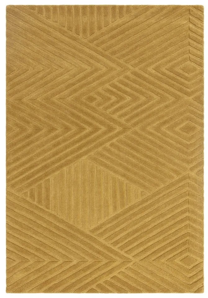 Okrovožltý vlnený koberec 120x170 cm Hague – Asiatic Carpets
