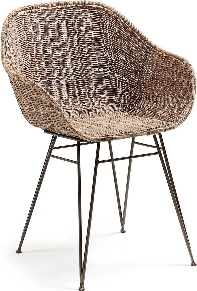 LA FORMA Prírodná stolička Charley 80 × 52 × 60 cm
