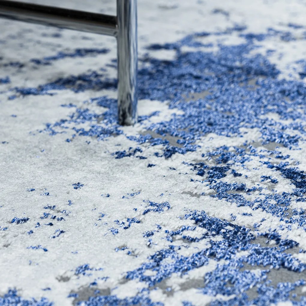 Dywany Łuszczów, Kusový koberec Allure 1959 white/blue, 140x190, modrá, kancelária