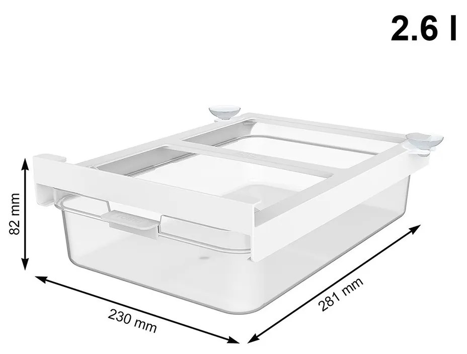 Rotho Organizér do chladničky, závesná zásuvka CAUMA