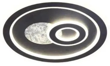 LED Stmievateľné stropné svietidlo LED/95W/230V čierna + diaľkové ovládanie