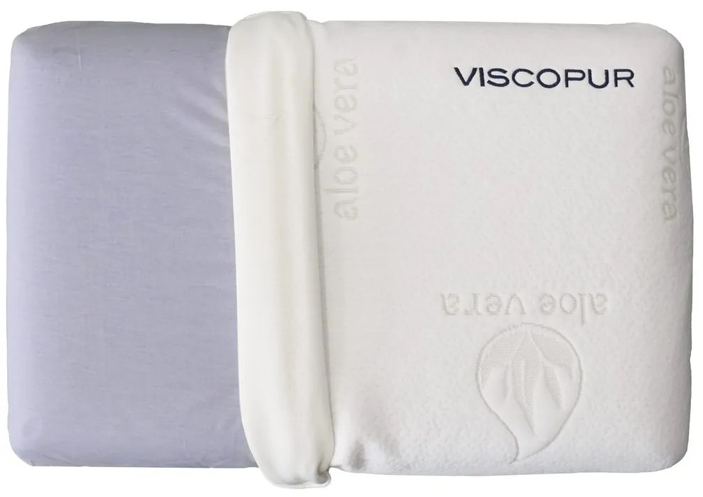 VISCOPUR Anatomický vankúš VISCOPUR® MEMO-GEL MAXI neprofilovaný 40x70 cm