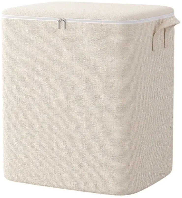 eCarla Úložný box – úložný organizér na zips POKER, 150L, 50x50x60cm, béžový