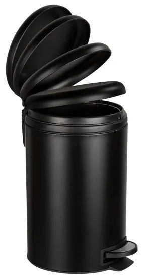 WENKO 54913100 - Odpadkový kôš LEMAN 25x38 cm čierny