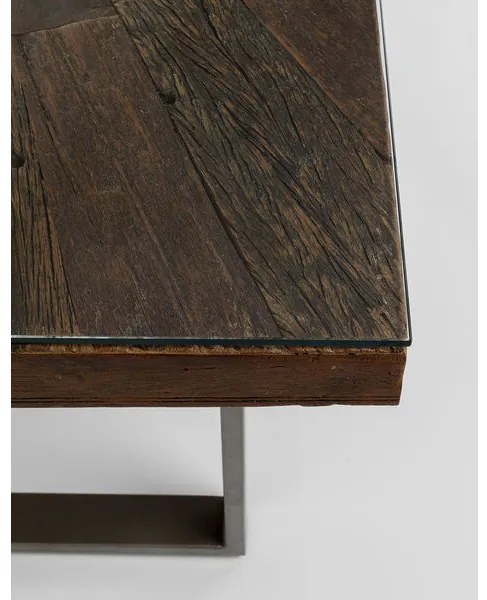 Conley stôl sivý/hnedý 180x90 cm