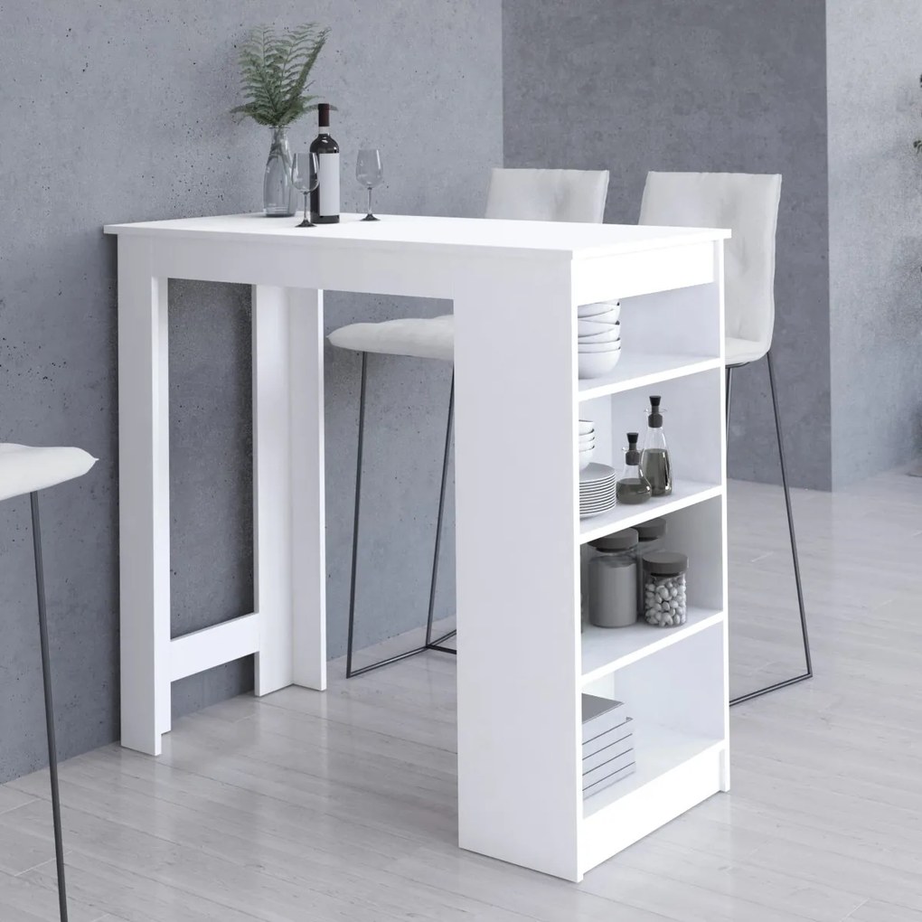 Barový stôl Ruto biely