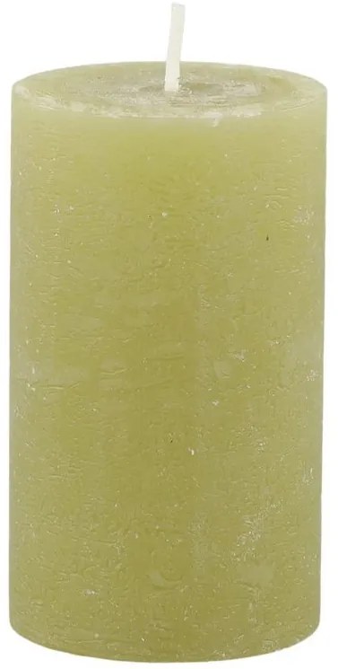 Machová široká sviečka Macon Rustic moss - Ø 6*10cm/ 30h